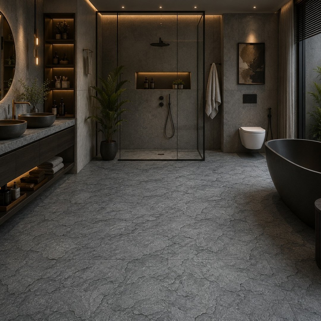AL 11131 Plain and texture Bathroom Tiles - My Home Studio